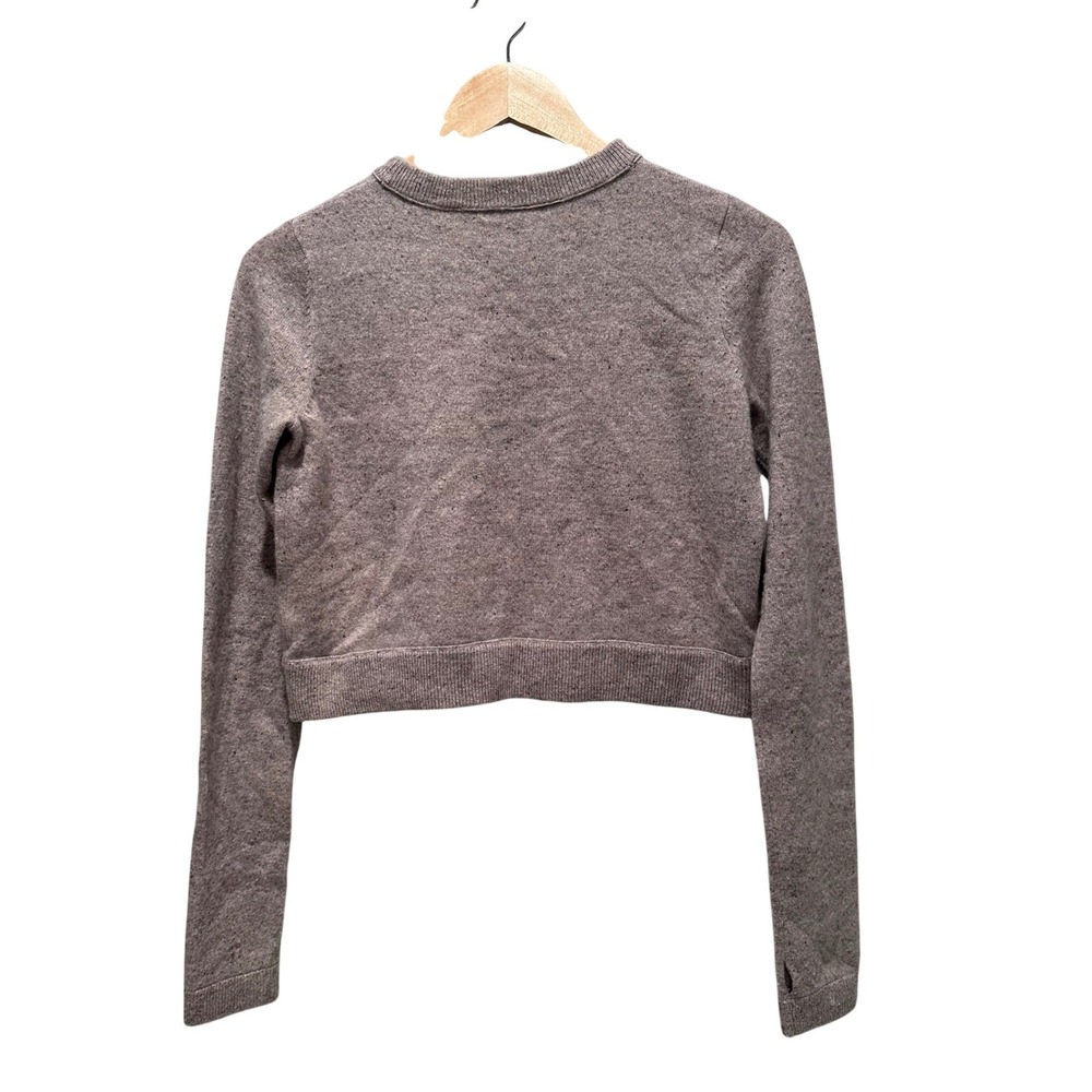 brazeau tricot beige all thumbs cropped sweater size 1 / XS 100% cashmere - Picture 3 of 9